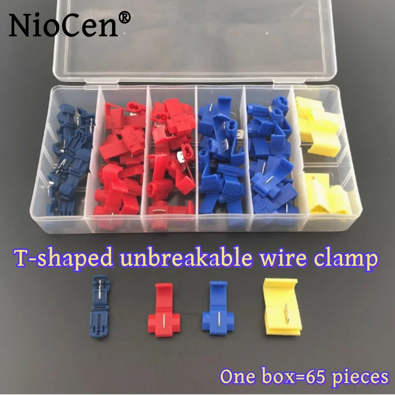 

Quick break free wiring clamp box, 6-grid quick connector box, T-shaped box=65 pieces