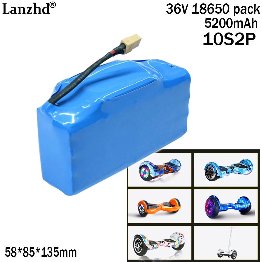 18650 10S2P battery pack 36V For two-wheel torsion car battery balance car robot lithium-ion Rechargeable battery