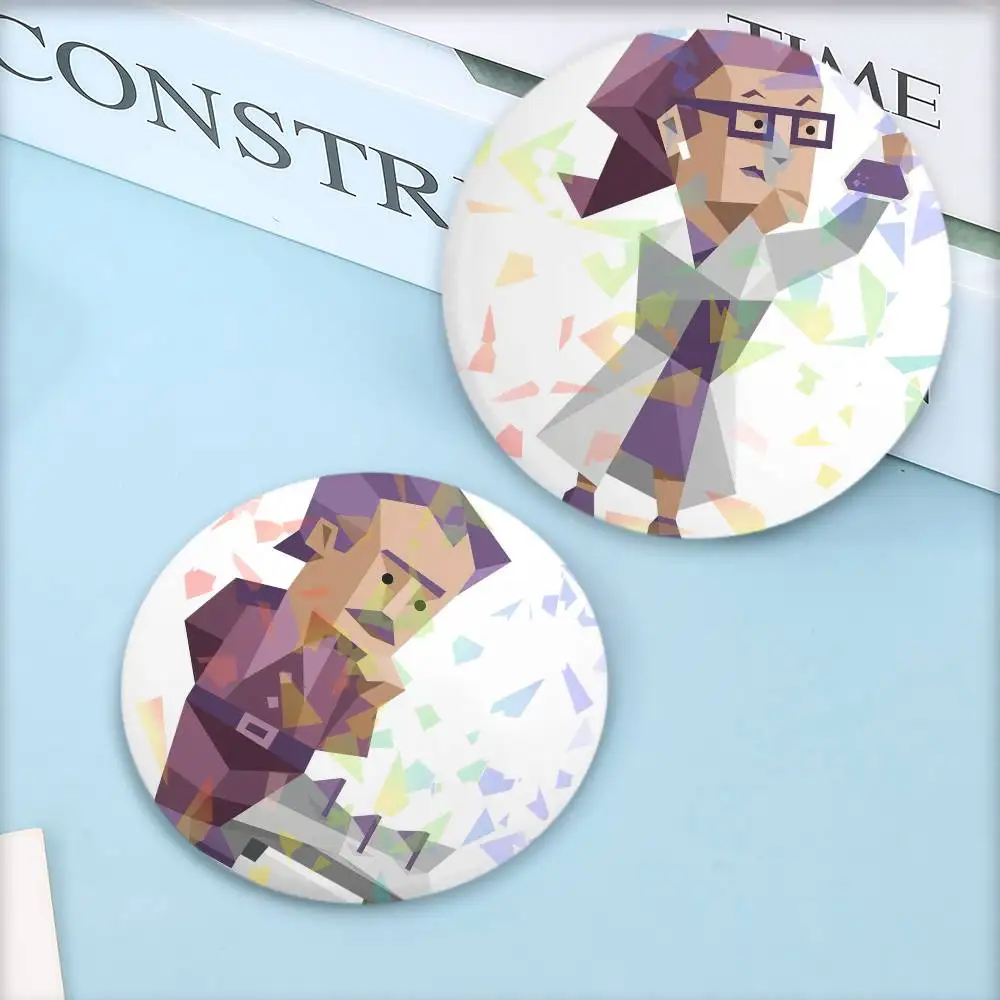 ZZ MBTI 16 أنواع الشخصية شارة مستديرة دبابيس التلبيب لحقائب الظهر حقيبة الليزر بروش الملابس الهدايا #1