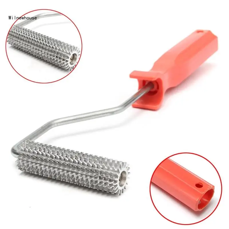 75x21mm Laminating Bubble Roller Aluminum Alloy Fiberglass Paddle Roller Bubble Roller Tool Comfortable Dropship