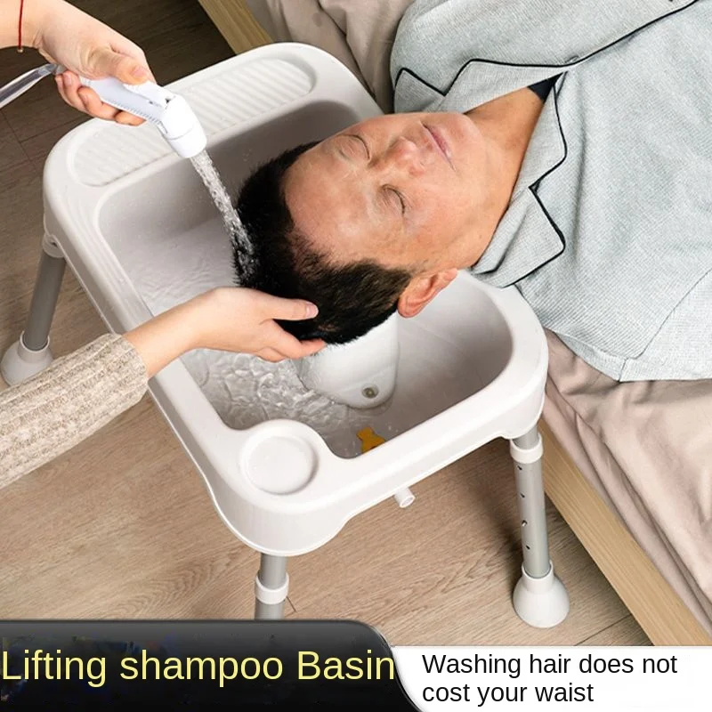 Adjustable Height Shampoo Basin Hair Washing for Bedridden Disabled Injured Hair Wash Home Portable Lightweight Basin Hair Clean