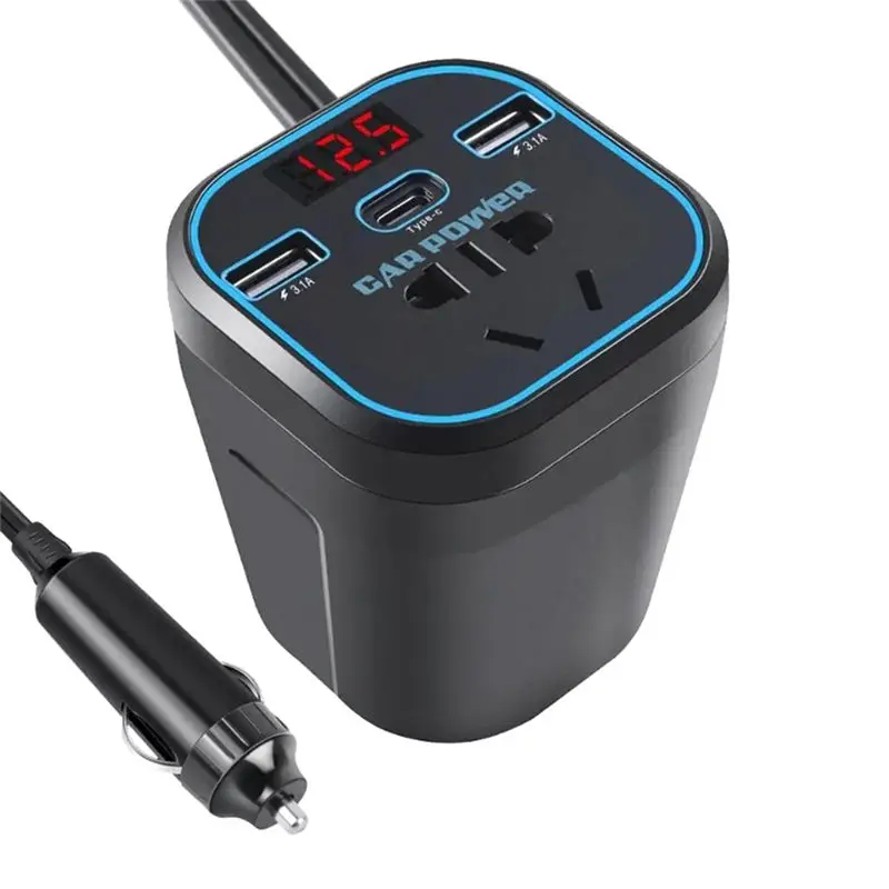 1 Piece Car Inverter Power Inverter ABS 12V 24V DC To 220V AC Converter Car Adapter Plug Socket