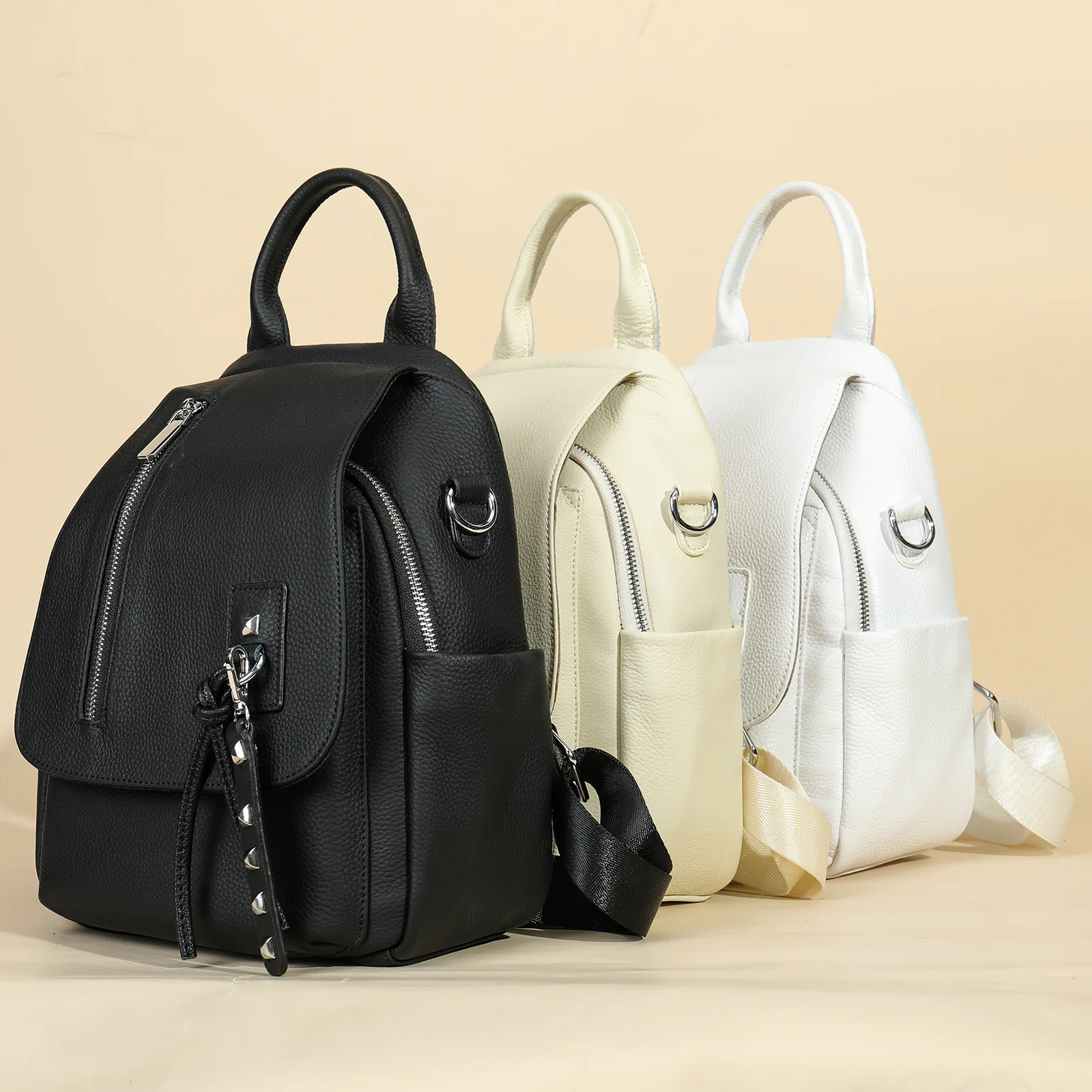 

Style Genuine Leather Women Summer Casual Versatile Bag School Bags For Teenagers Girls Large Feminine Mochila Backpack Mochilas