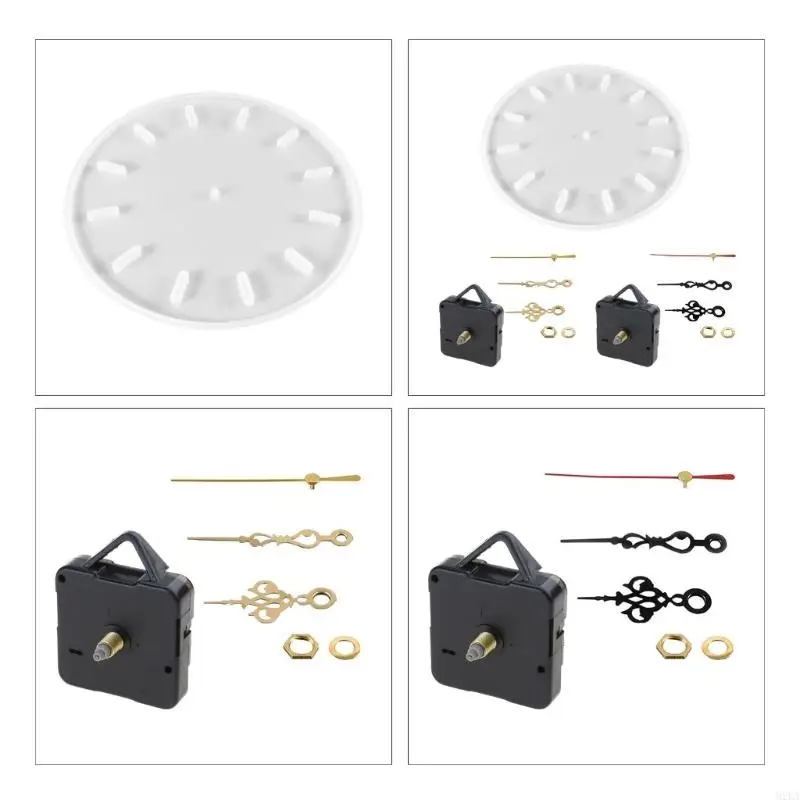

2025 New DIY Clock Resin Molds Round Silicone Mold DIY Epoxy Silicone Resin Molds with Dial Accessories for Jewelry Making Tools