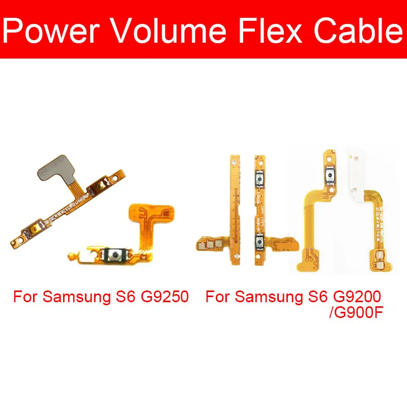 Volume & Power Side Button Flex Cable For Galaxy S6 S6 Edge Plus G920F G9200 G9250 G9280 On/off Power Volume Control Replacement