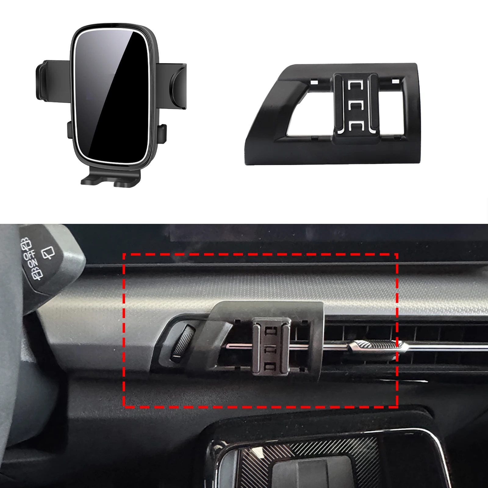 

fit for BMW X1 X2 2023 2024 2025 Custom Fit Phone Holder Mount Dashboard Screen Base No Drill Car​​ accessoires