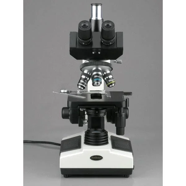 Doctor Veterinary Microscope--AmScope 40X-2000X Trinocular Halogen Compound Microscope w/ 1.3MP USB 2.0 C-mount Camera