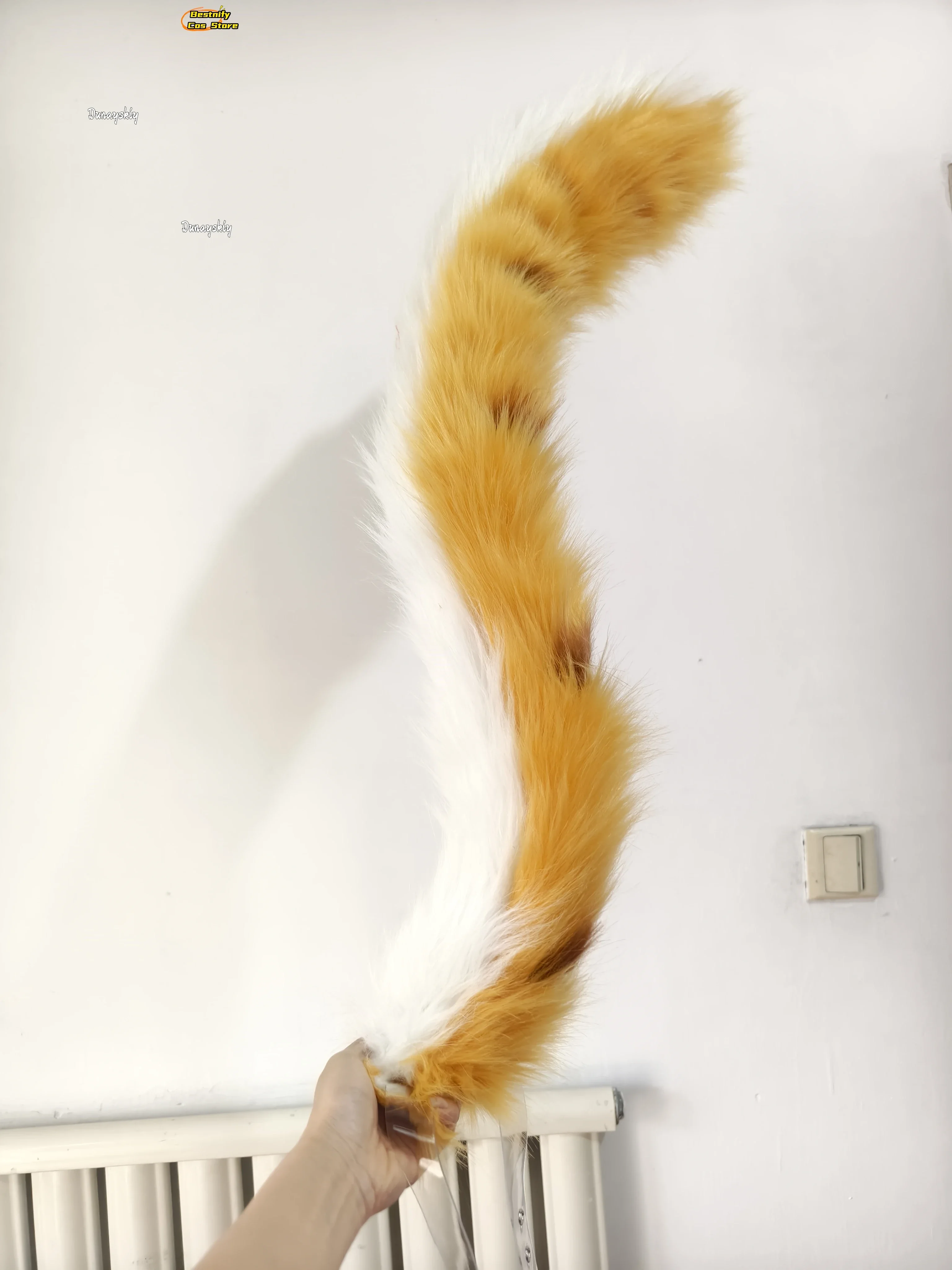 أزياء كوسبلايجو فوفو زينليس زون زيرو التأثيرية أنيمي رقيق قطيفة طويلة ذيل القط/الأذن زي الدعامة جو فوفو لعب الأدوار فروي