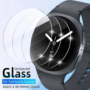 Bilashmart Tempered Glass Samsung Galaxy Watch 8/8 classic 46mm 44mm 40mm Screen Protector HD Hydraulic Film Galaxy watch8 protective