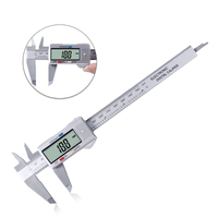 6inch Digital Vernier Calipers Lcd Electronic Caliper, Carbon Fiber Gauge, Height Measuring Tools Instruments Micrometer