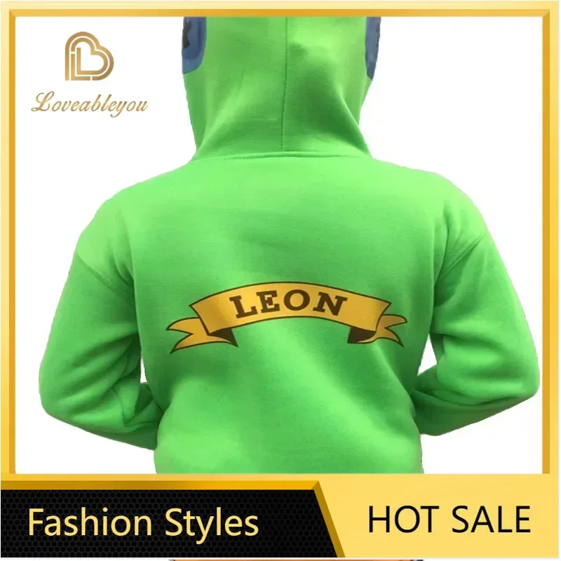 Cosplay Costumes Hoodie 2024 Splicing with Hoode Printing Red Hoodies with Male /female Fashion Leon Logo for Every Day