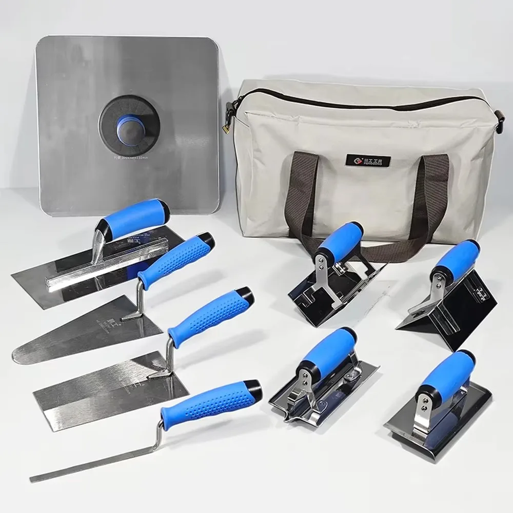Professional Tile Tiling Trowel Brick Scraper Putty Corner Puller Cement Tray Tool Storage Bag Construction Hand Tool