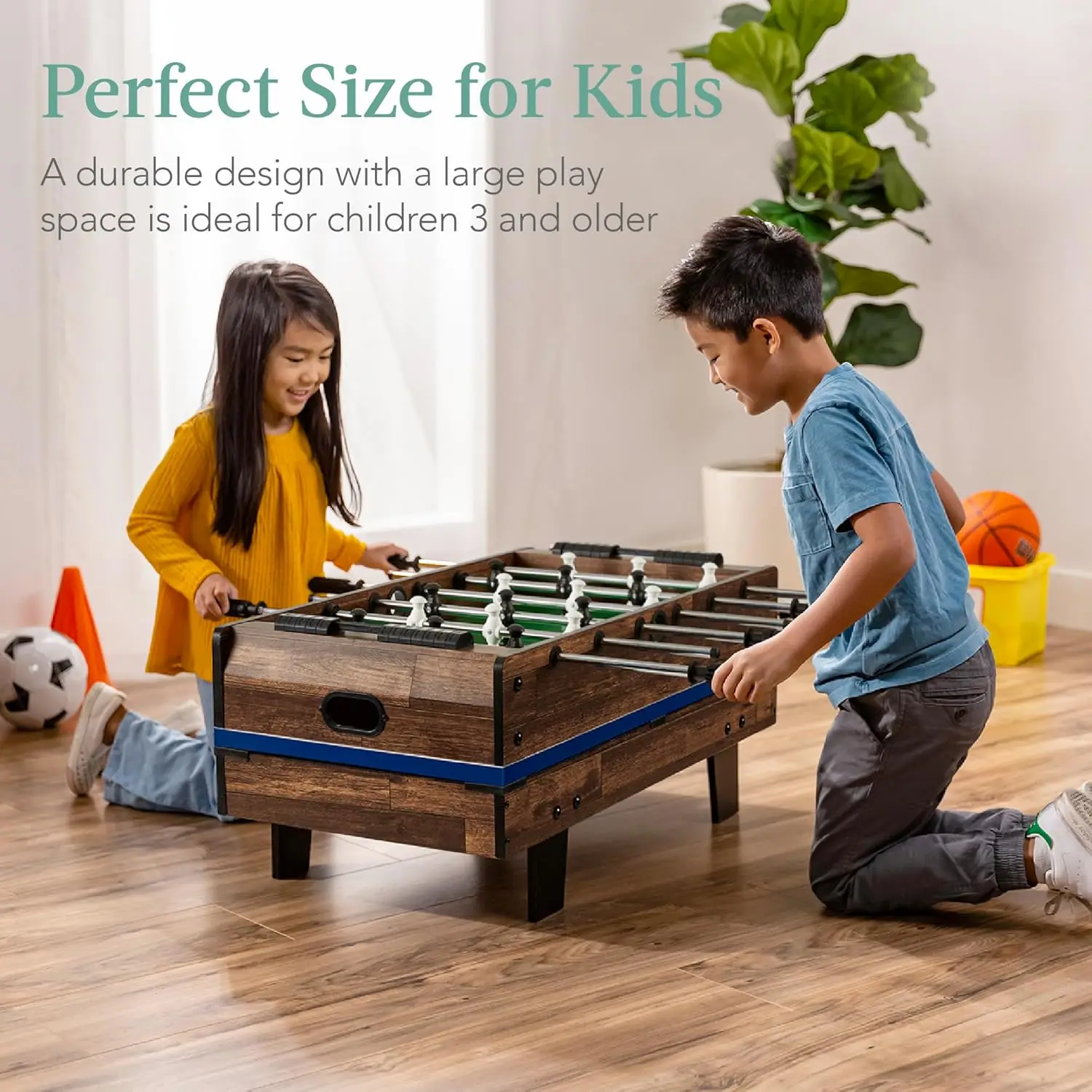 Products -in-1 Kids Combo Game Table Set for Home, Game Room w/Ping Pong, Foosball, Table Hockey, Chess, Checkers, Shuffleboard,