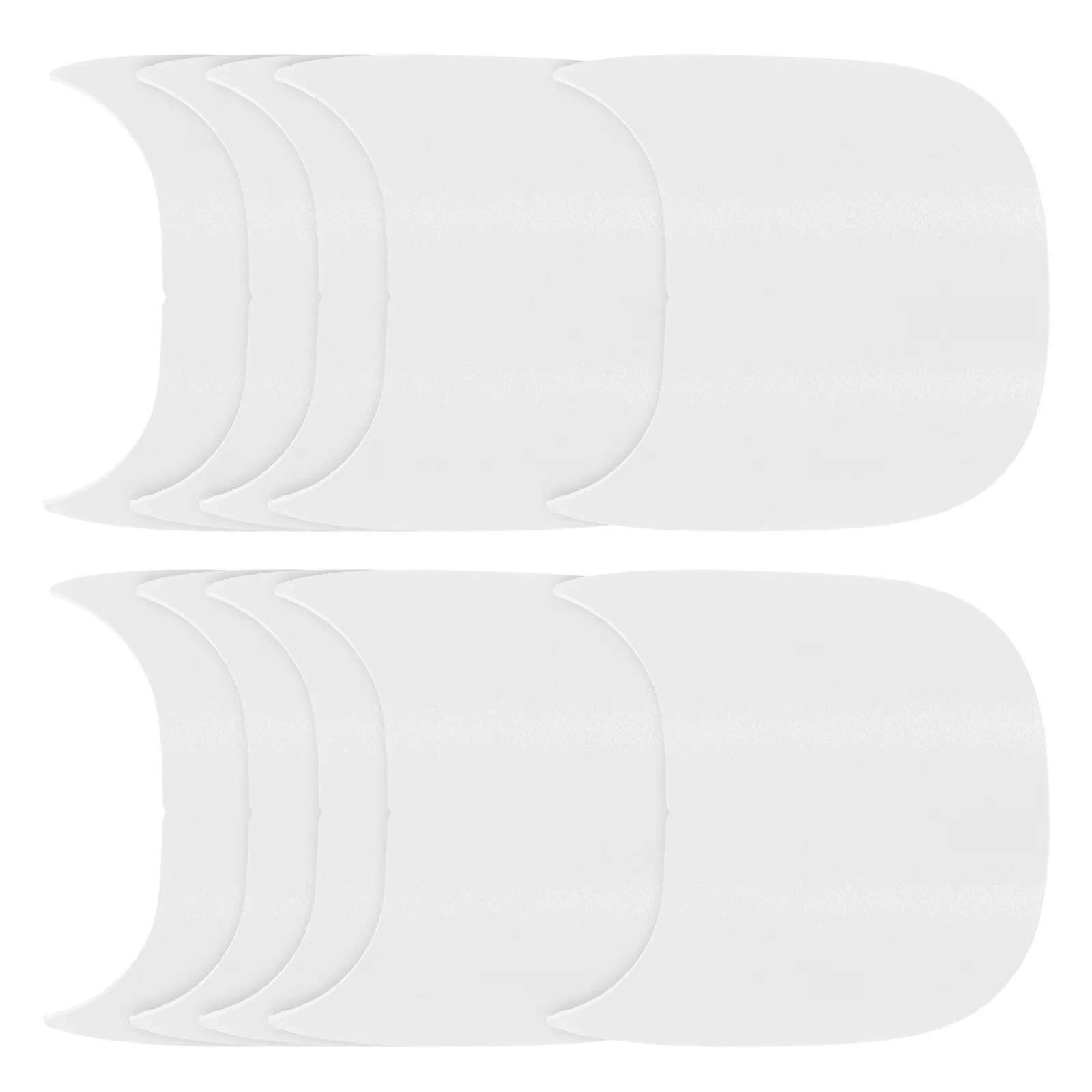 

10pcs Brim Inserts Plastic Wide Sun Visor For Baseball Cap Golf Hat Cap Visor Women Curved Brim Shaper Fashionable Hat Accessory