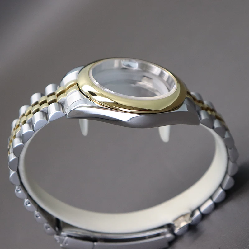 36mm 40mm Waterproof Automatic Watch Case 5-link Bracelet For Nh34 Nh35 Nh36 Nh38 8215 Movement 28.5mmDial Sapphire Glass Oyster