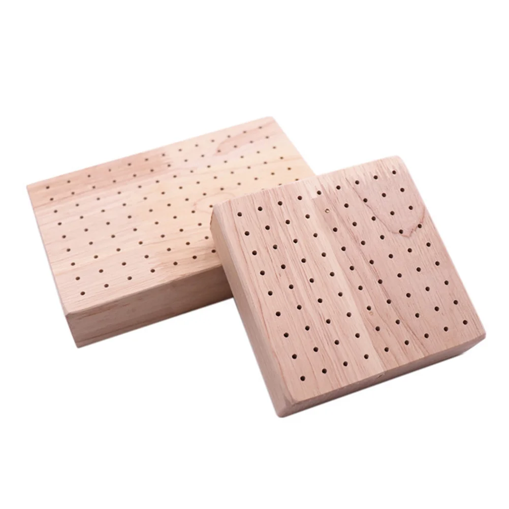 

Durable Ultralight Clay Wood Socket Portable Lightweight Wooden Base for Squirrel Hamster Home Shop Store Use Wooden