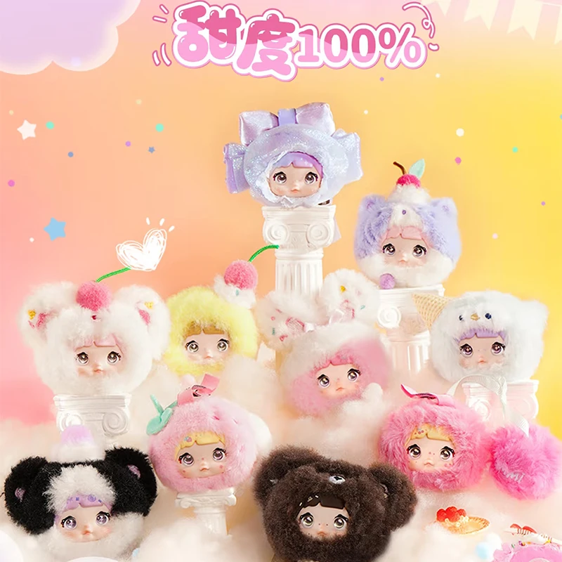 Hitoy Sure Fun Nommi 100% Series ตุ๊กตาวinyl น่ารัก กล่องสุ่ม ของตกแต่งกระเป๋าเก๋ๆ ของเล่นสะสม ของขวัญแสนหวาน