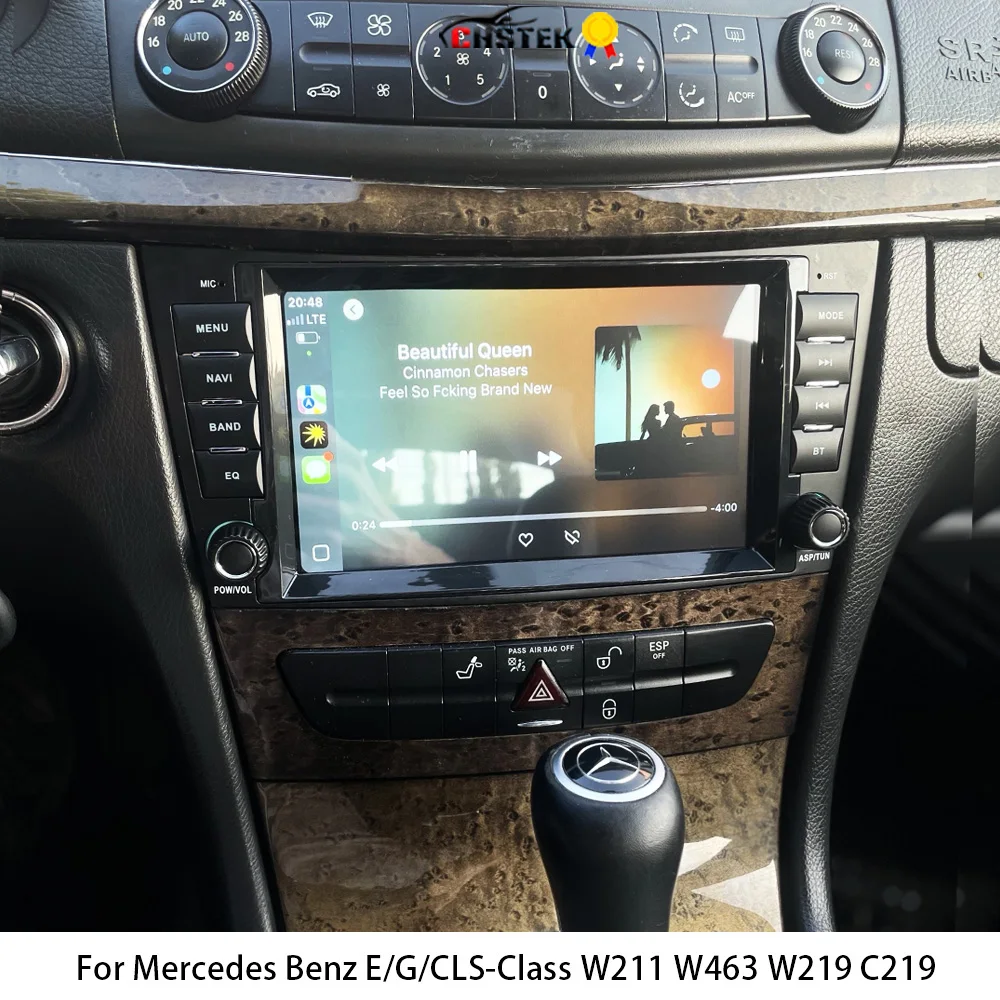 CHSTEK Android 14 Multimedia-Player für Mercedes Benz E/G/CLS-Klasse W211 W463 W219 Autoradio W209 E200 Carplay WIFI 4G GPS Audio