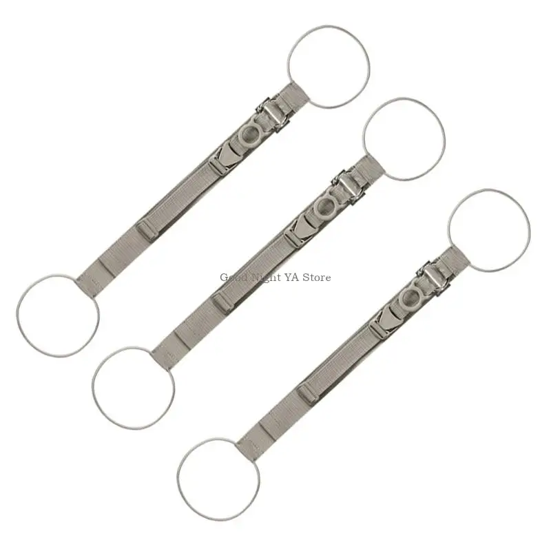 

3Pcs Suitcase Attachment Hook Adjustable Strap For Backpacks Carry On Luggage