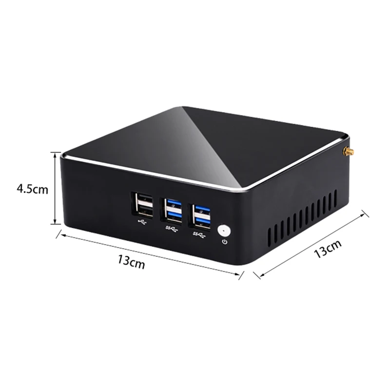 YINGCHI-Mini PC Intel J4125 Core i3 4005U/5005U i5 4200U/5200U HD y VGA, puertos duales, ordenador de escritorio para oficina y hogar