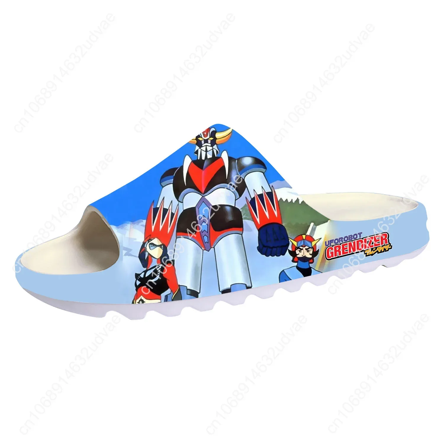 UFO Robot Grendizer Cartoon Anime Soft Sole Sllipers, Home Clogs, btWater Shoes, Men and Women, Teenager Step on Shit Sandals