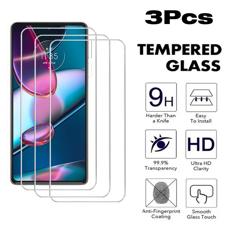 3 Stück HD-Displayschutzfolie für Motorola E15 E14 E13 E32 E32s S50 ThinkPhone 25 Stylus G Play gehärtetes Glas