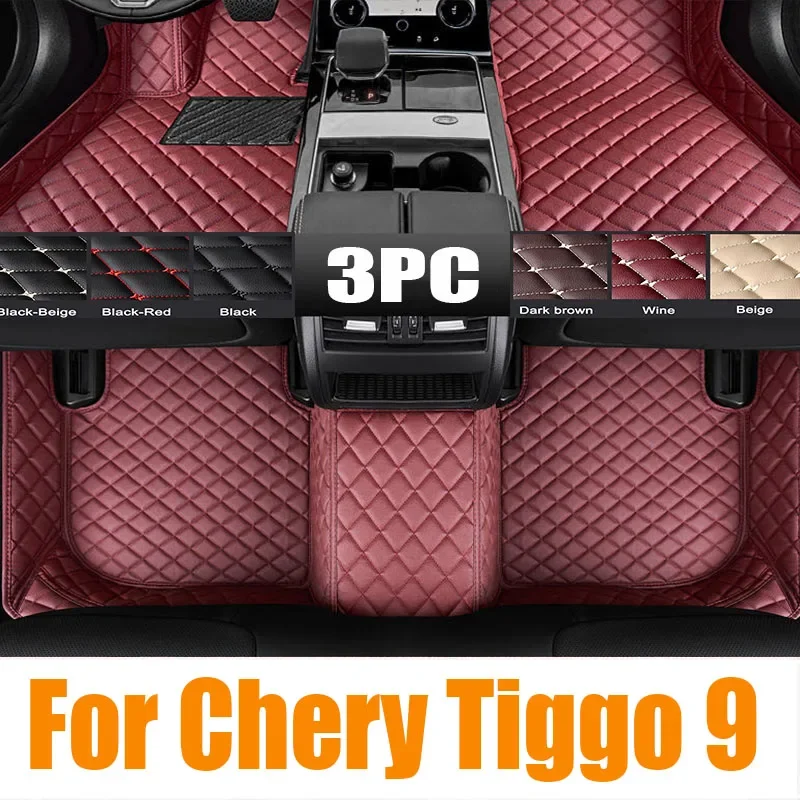 Original TPE Car Floor Mats For Chery Tiggo 9 2023 2024 2025 5Seat 7Seater Luxury Waterproof Leather Pads LHD Carpet Rug Auto Ac