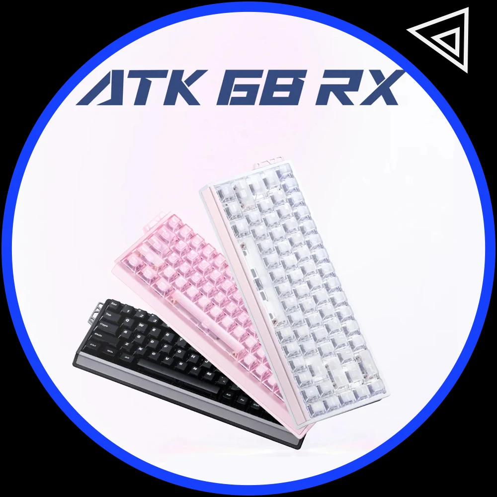 

ATK68 RX клавиатура с магнитным переключателем, проводная механическая клавиатура, 8000 Гц RT0,005 мм, 0,08 мс, игровая клавиатура с низкой задержкой, аксессуары для ПК