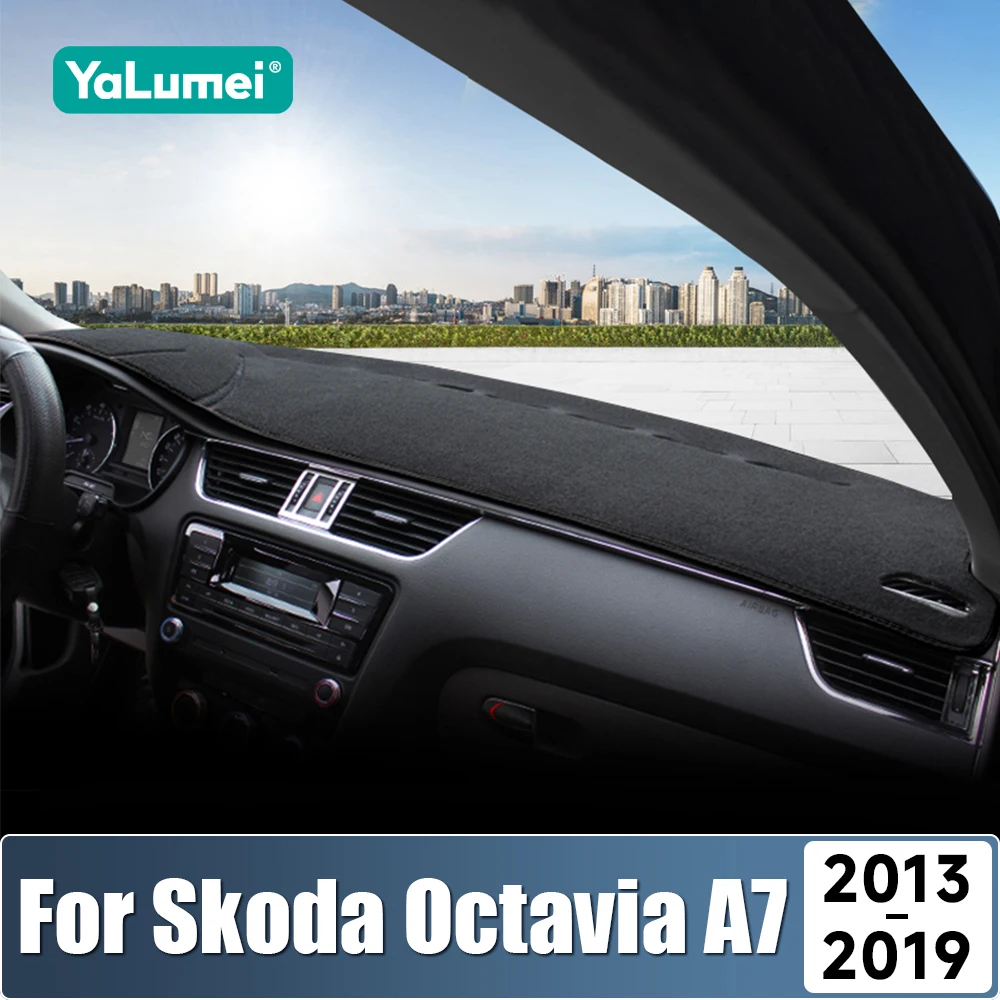 Für Skoda Octavia A7 MK3 5E 2013 2014 2015 2016 2017 2018 2019 Auto Dashboard Sonnenschutz Abdeckung Nicht-slip Matte Pad Zubehör