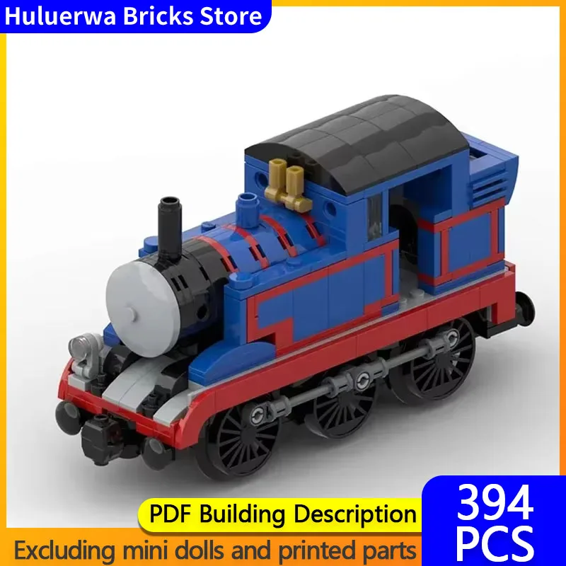 Popular Anime City Car Model MOC Building Bricks Steam Locomotive Modular Technology Gifts Holiday Assemble Children Toys Suit