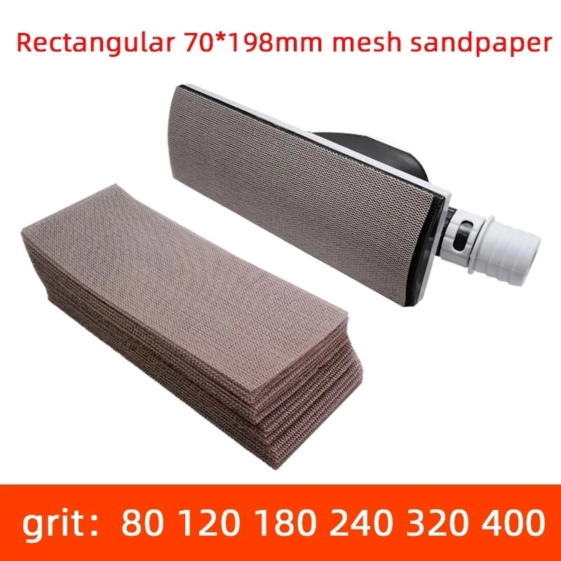 

Rectangular Dry Sanding Mesh Sand 70/198 Hand-planed Flocking Sandpaper Suitable For Mirka Sanding Machine