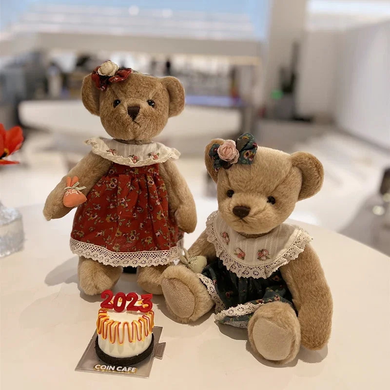 

Плюшевый мишка, плюшевые игрушки, мягкие игрушки, кукла с подвижными суставами, специально для детей, девочек, подарки на день рождения, Рождество, милый декор комнаты