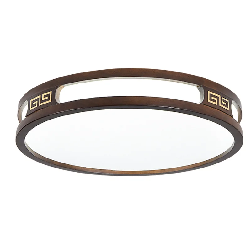 

Solid wood new Chinese ceiling lamp new lighting ultra-thin oak walnut