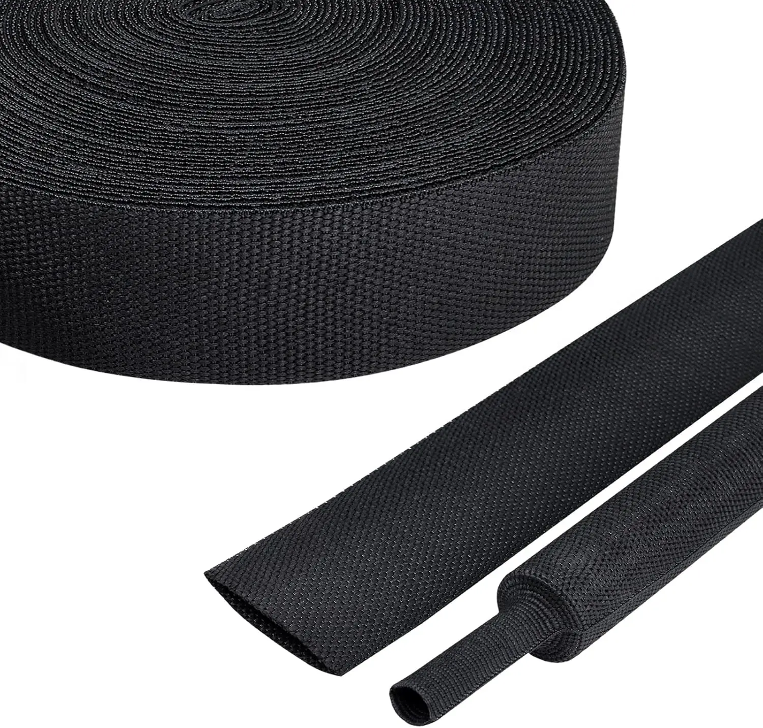 1~10m Heat Shrink Tube PET Braided Cable Sleeve 4mm - 100mm 2:1 Shrinkable Insulation Nylon Wrap Sleeving Sheath Wire Protection