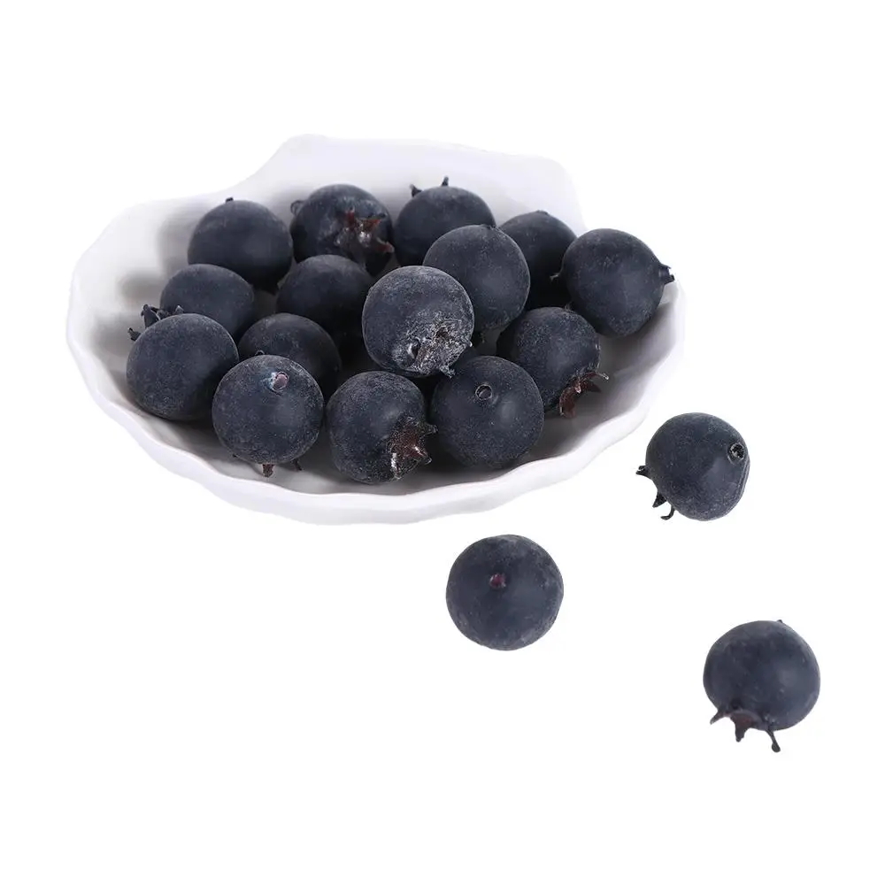 Foam Fruit Model Photo  Props Simulation Blueberry DIY Fake Fruit Home Decoration Simulation Fruit Artificial Blueberry