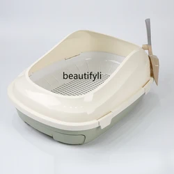 zqLitter Box Double-Layer Drawer Large Cat Toilet Sand Tray Cat Cat Litter Box Cat Litter Box Splash