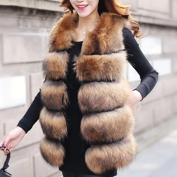 2022 giacca da donna in vera pelle gilet di pelliccia gilet di procione cappotto invernale donna gilet di pelliccia di volpe cappotti di pelliccia vera cappotto di pelliccia gilet di pelliccia