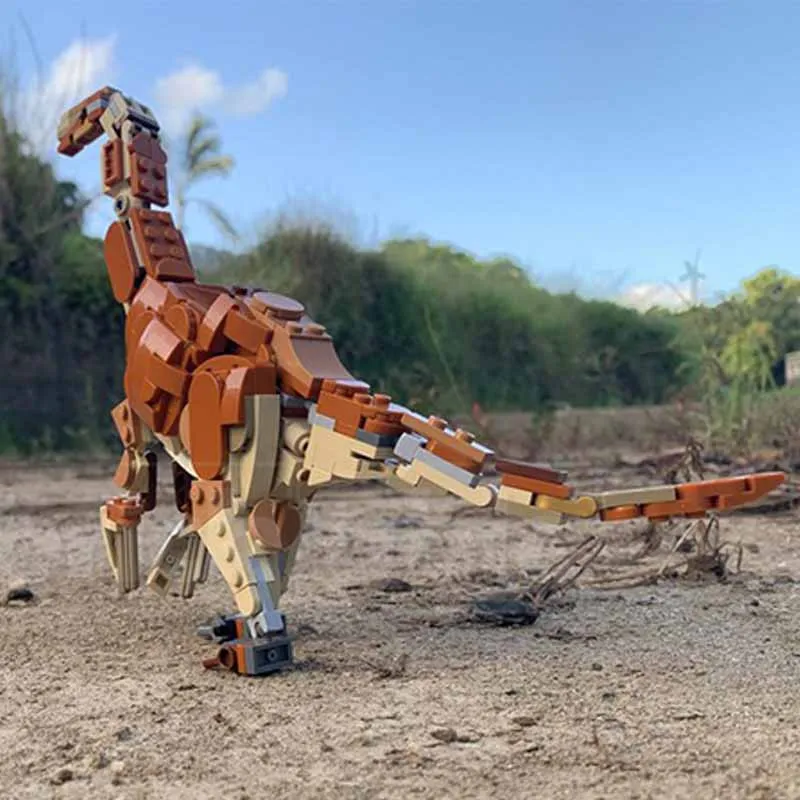 Popular Animal  Model MOC Building 1: 32 Restoring Dinosaur Models Modular Technology Gifts Holiday Assemble Children Toys Suit