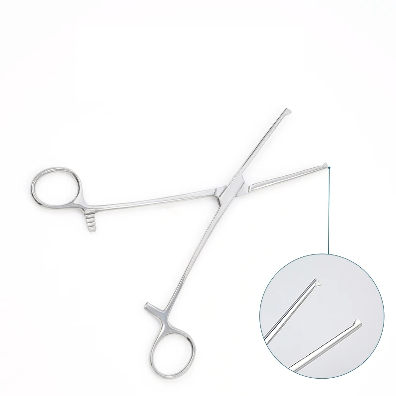 Fórceps hemostáticos com ganchos, Instrumentos ortopédicos, Médico reto com ganchos, Curvo, de Cook