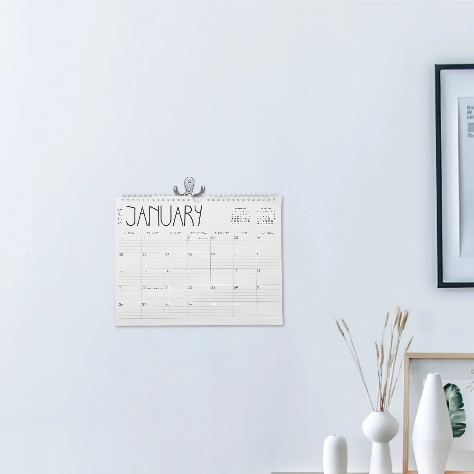 

Wall Calendar Schedule Book Month Whiteboard for School Paper Legal Notepads Work Pocket Yearly