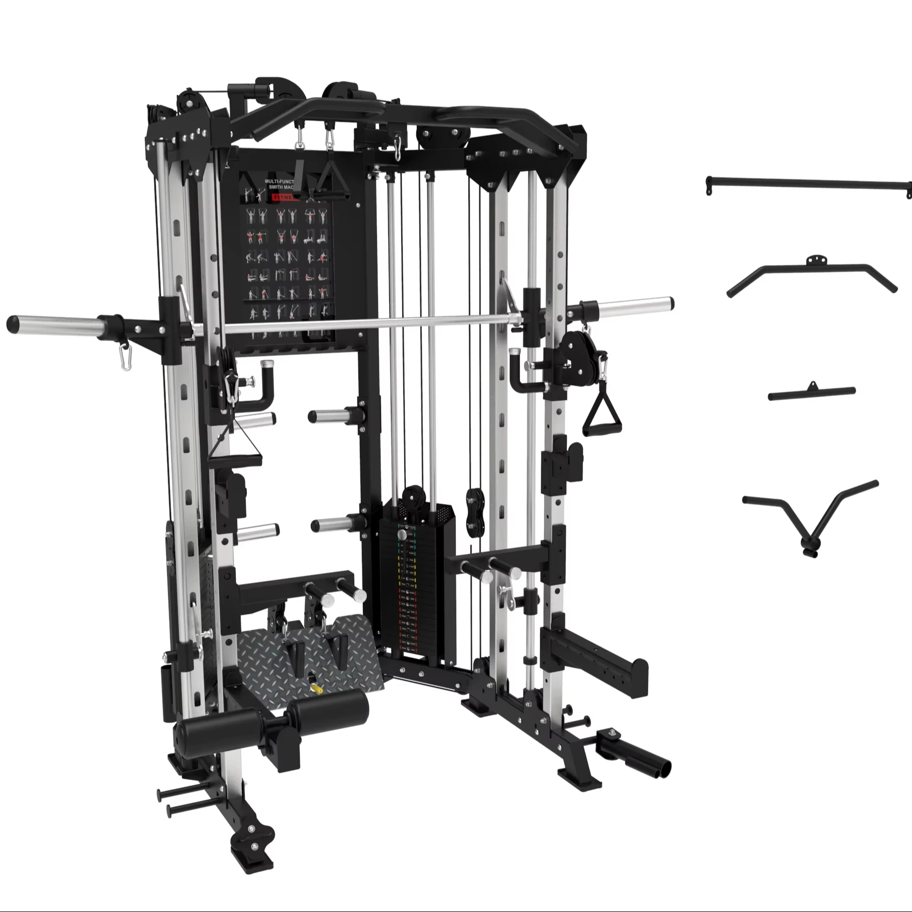 2026 Multi Functional Smith Machine Commercial Strength Training Equipment