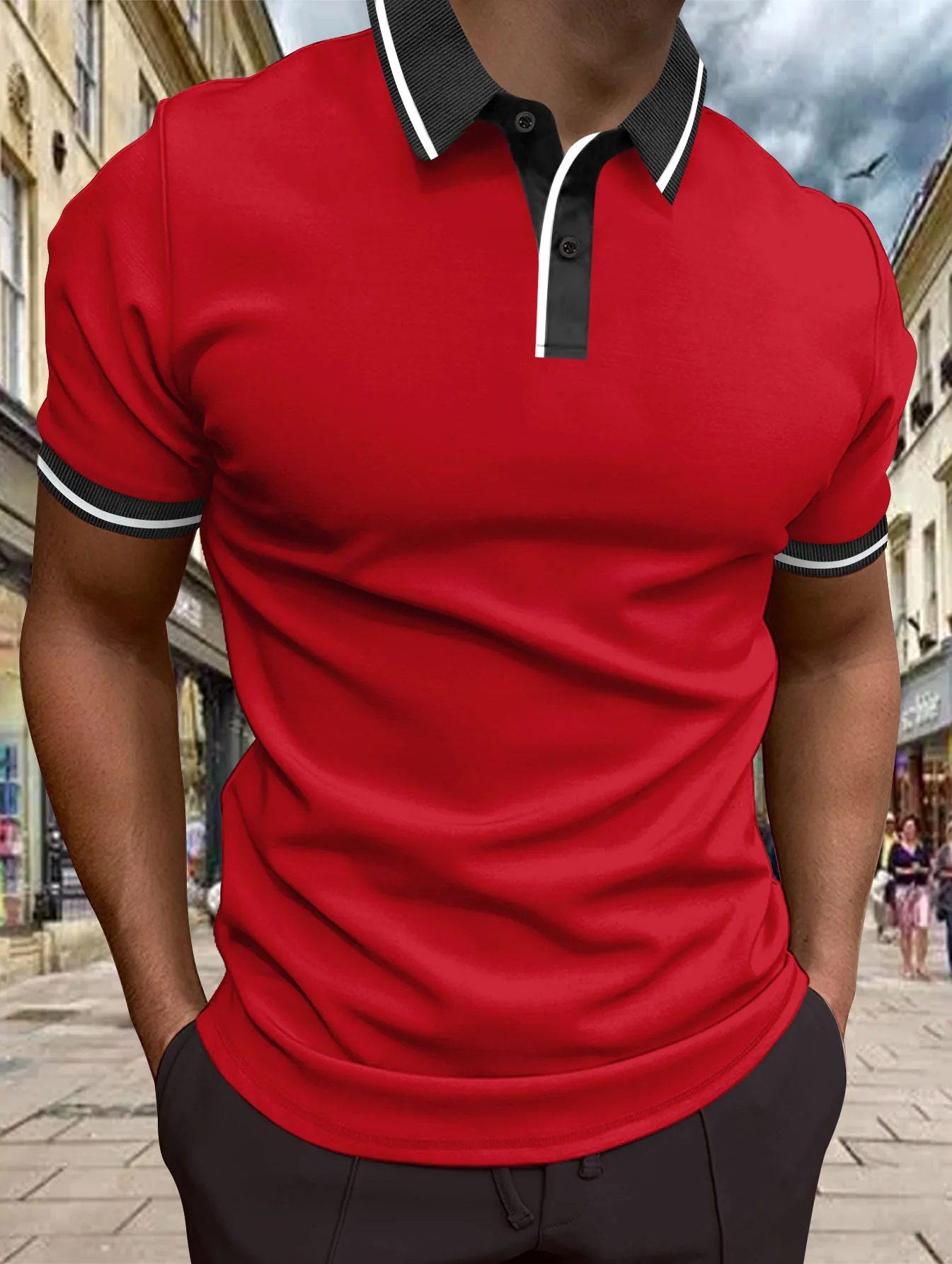 

T-shirt New pool shirt T-shirt new summer polo shirt for men short sleeve breathable pool business casual undershirt for men