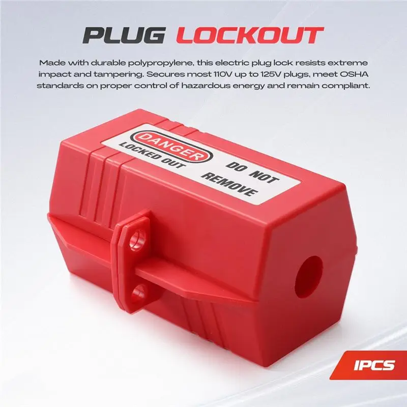 AB46-Electrical Lockout Tagout Kit, Hasps Set, Clamp On And Universal Multipole Circuit Breaker Lockouts, Lotolockout Tags