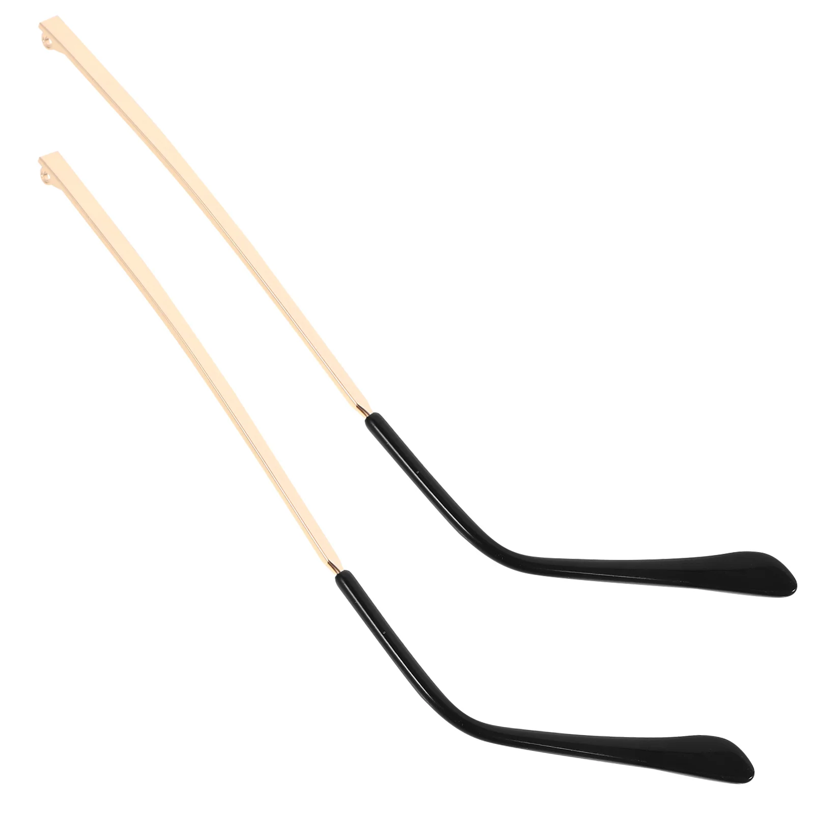 1 par de patas de brazo de Metal para gafas, piezas de repuesto para patillas, ajuste Universal, alivio de presión de oreja, diseño duradero brillante, seguridad