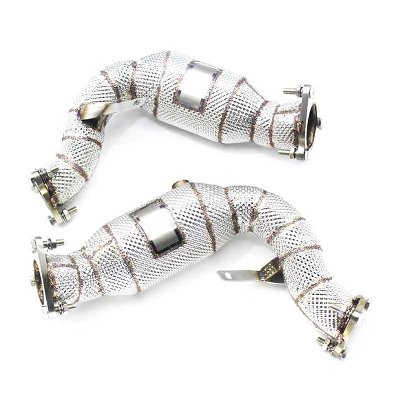 

High Quality Exhaust Heat Shield Exhaust Downpipe For AUDI S4/S5 B8 3.0T Stainless Steel Exhaust Pipes