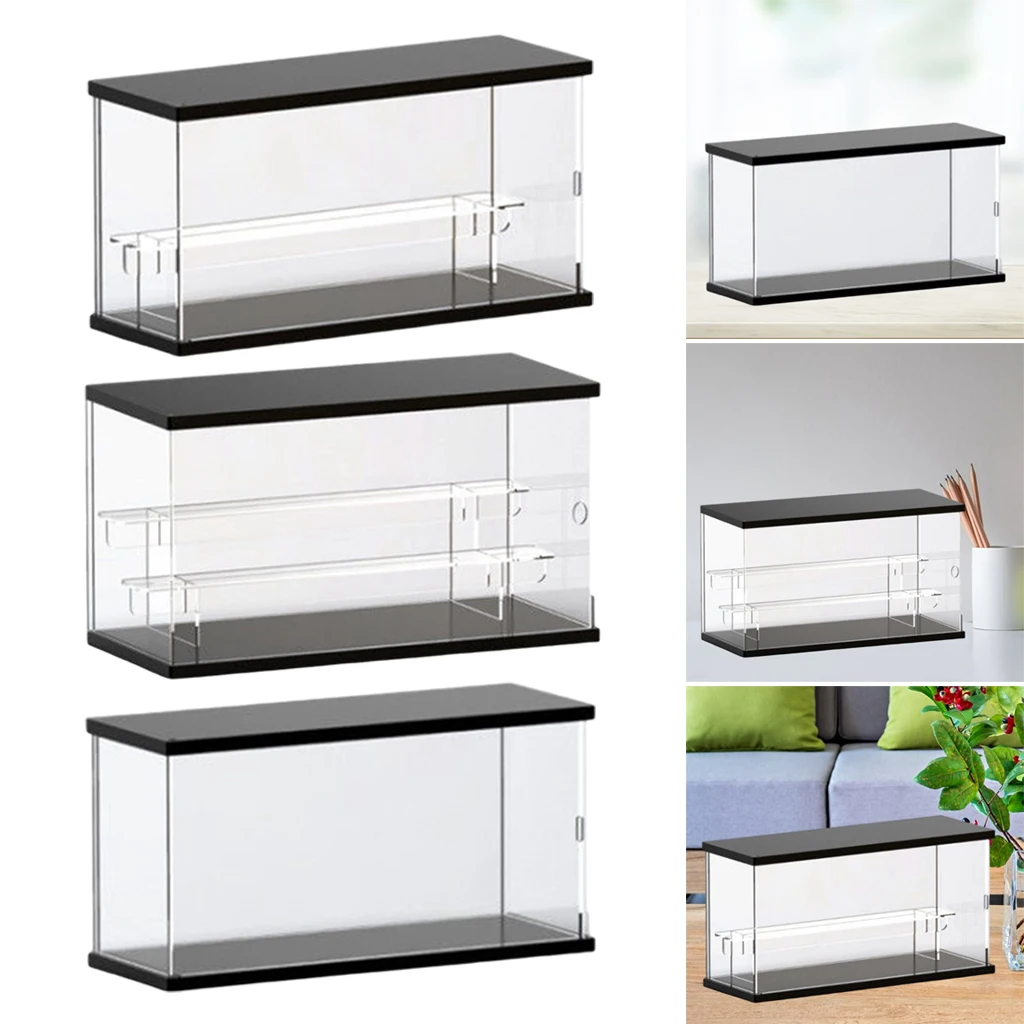 Blind Box Storage Display Stand Acrylic Box Doll Toy Mini Figures Organizer Doll Transparent Dustproof Door Type