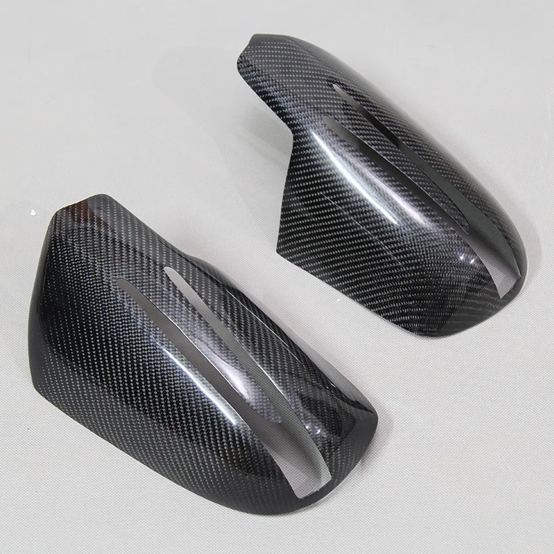 For Mercedes Benz CLS W219 True Carbon Fiber Modified Rearview Mirror Housing Ear Mirror Cover Adhesive Style