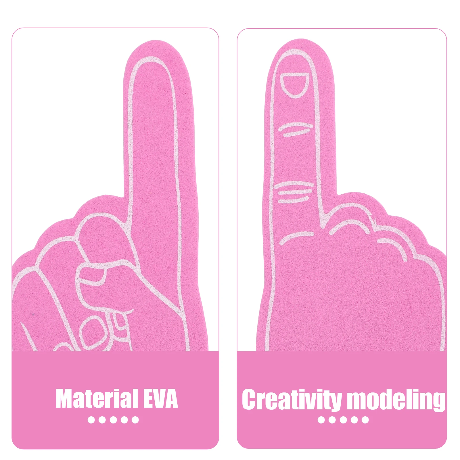 

12pcs Foam Finger For Sports Events Cheerleading Prop Party Favor Cartoon Foams Finger Sports Event Cheer Prop Portable Foams