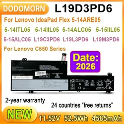New L19C3PD6 L19D3PD6 Laptop Battery For Lenovo IdeaPad Flex 5-14ARE05-82DF/81X2 5-14ITL05-82HS 5-14IIL05-81WS Series 52.5Wh