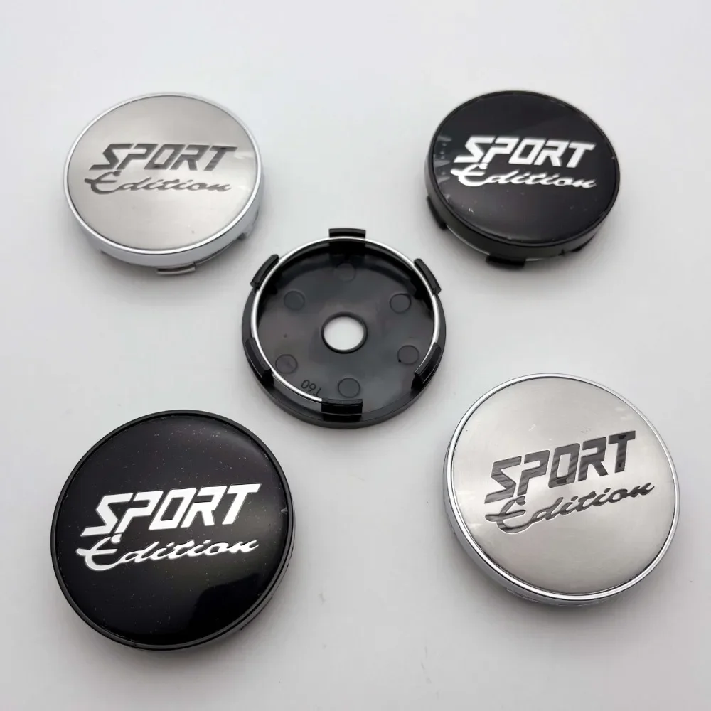 

4pcs 60mm Car Wheel Center Caps With Sport Edition Badge Logo Rim Hubcaps Cover Sprot Emblem Styling Accessories for VW BMW Seat